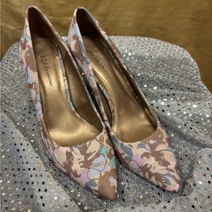BCBGeneration Women's Floral Heels - Pink and Brown